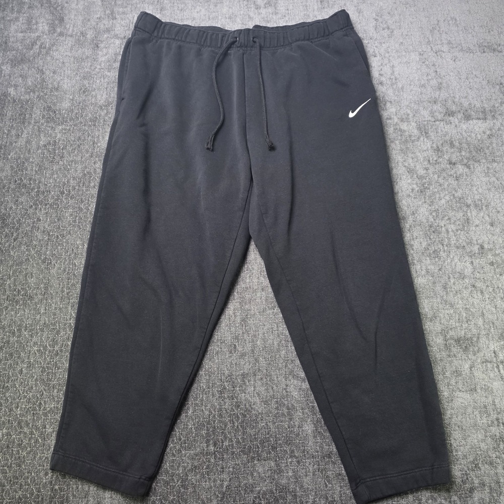 Nike Sweatpants Womens Plus 1X Black Fleece Casual Athleisure 37x25 DJ6677-010